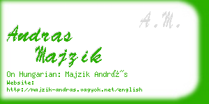andras majzik business card